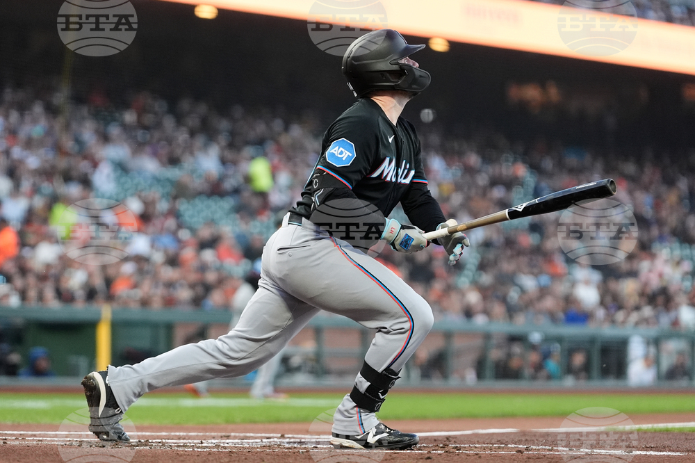 Marlins Giants Baseball