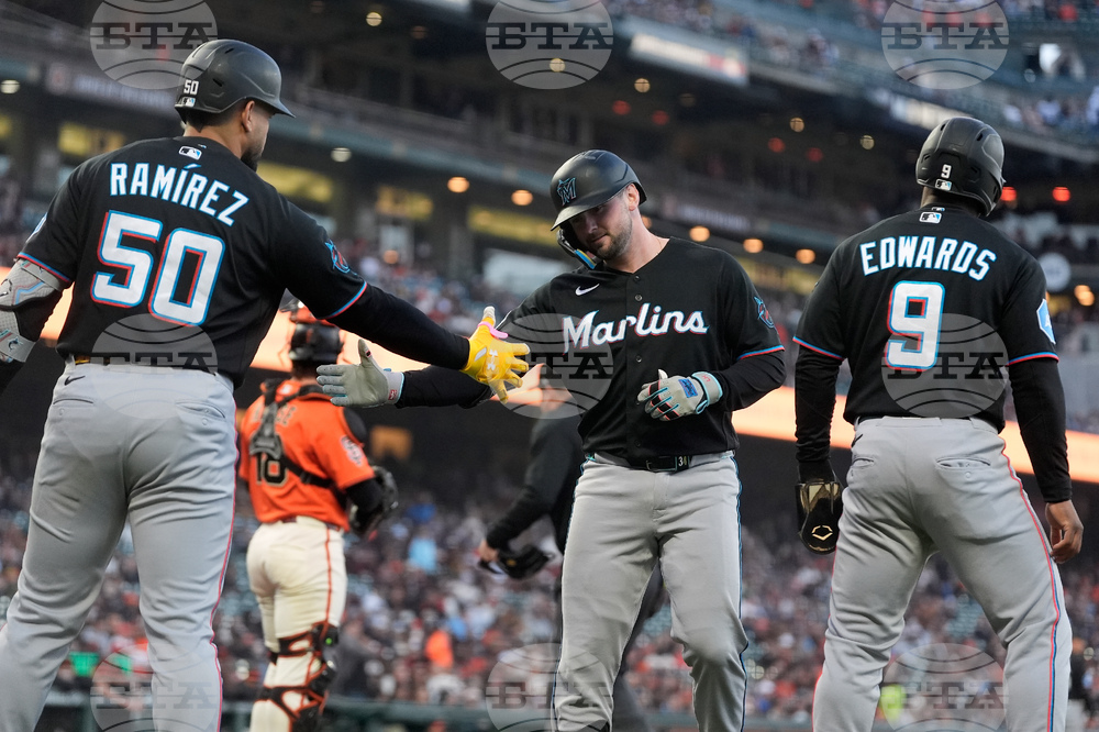 Marlins Giants Baseball