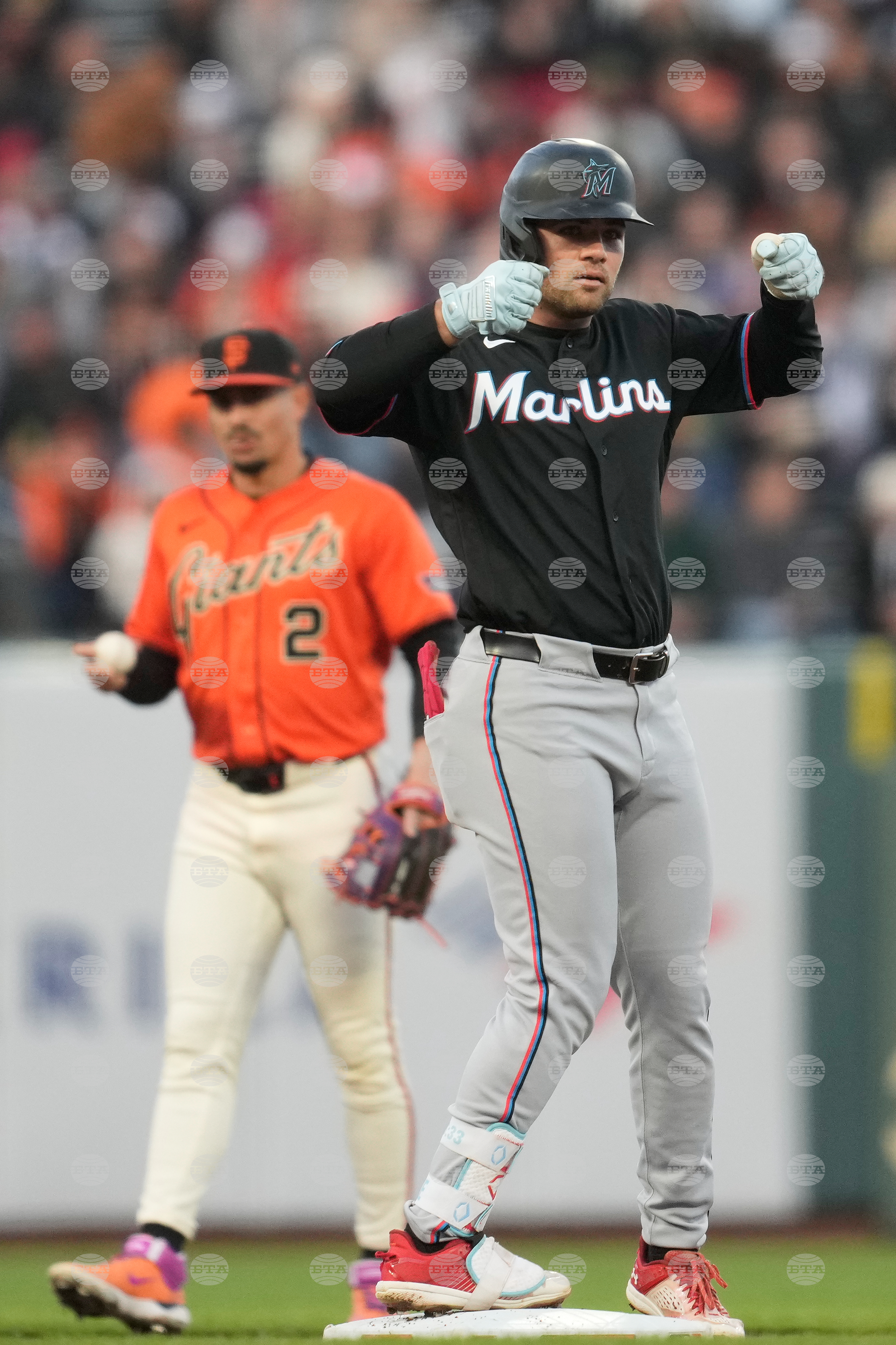 Marlins Giants Baseball