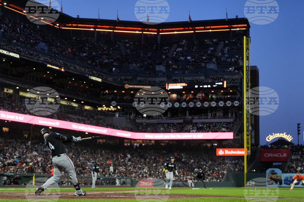 Marlins Giants Baseball