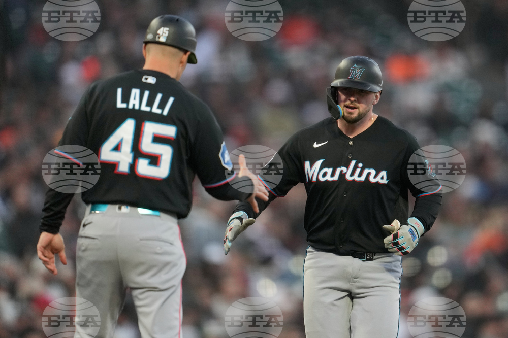 Marlins Giants Baseball