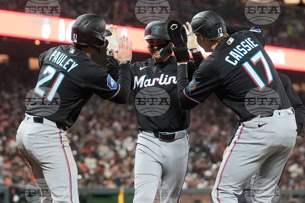 Marlins Giants Baseball