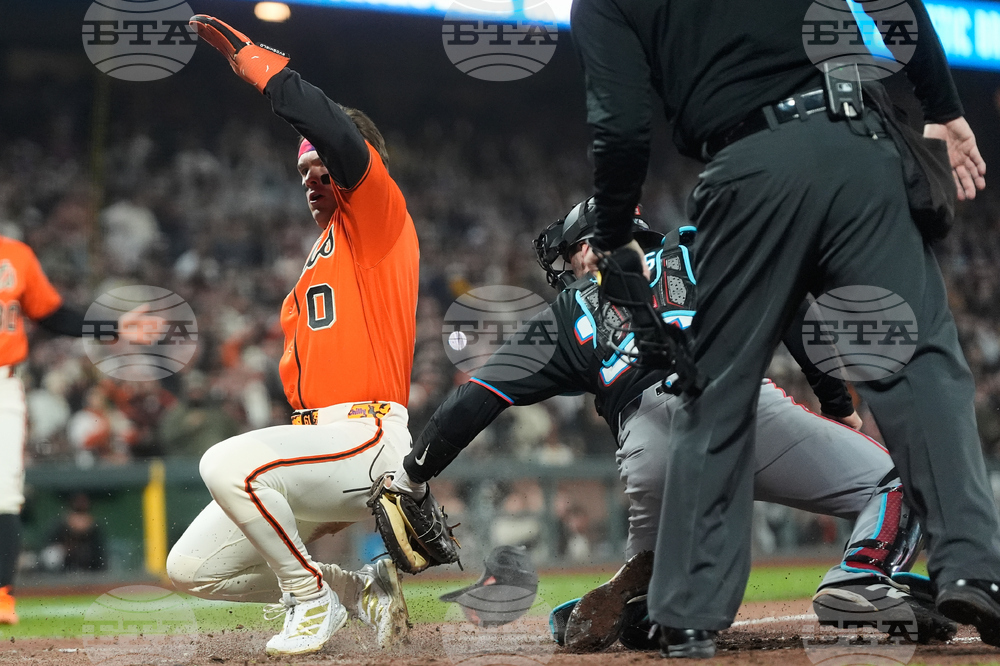 Marlins Giants Baseball