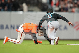 Marlins Giants Baseball