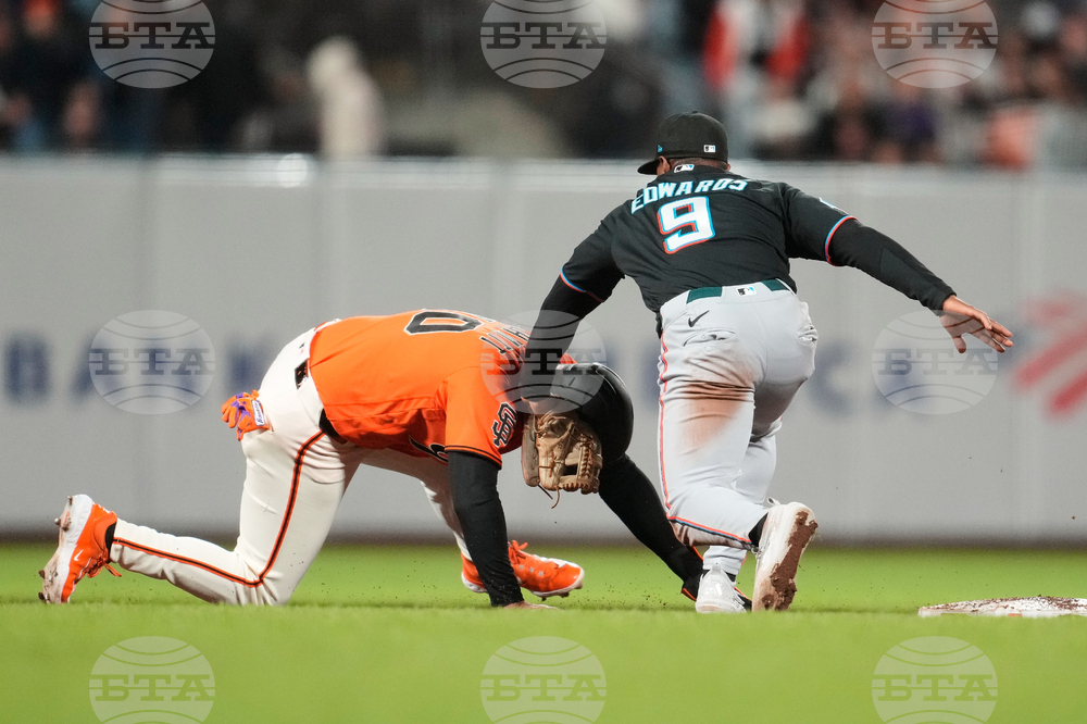 Marlins Giants Baseball