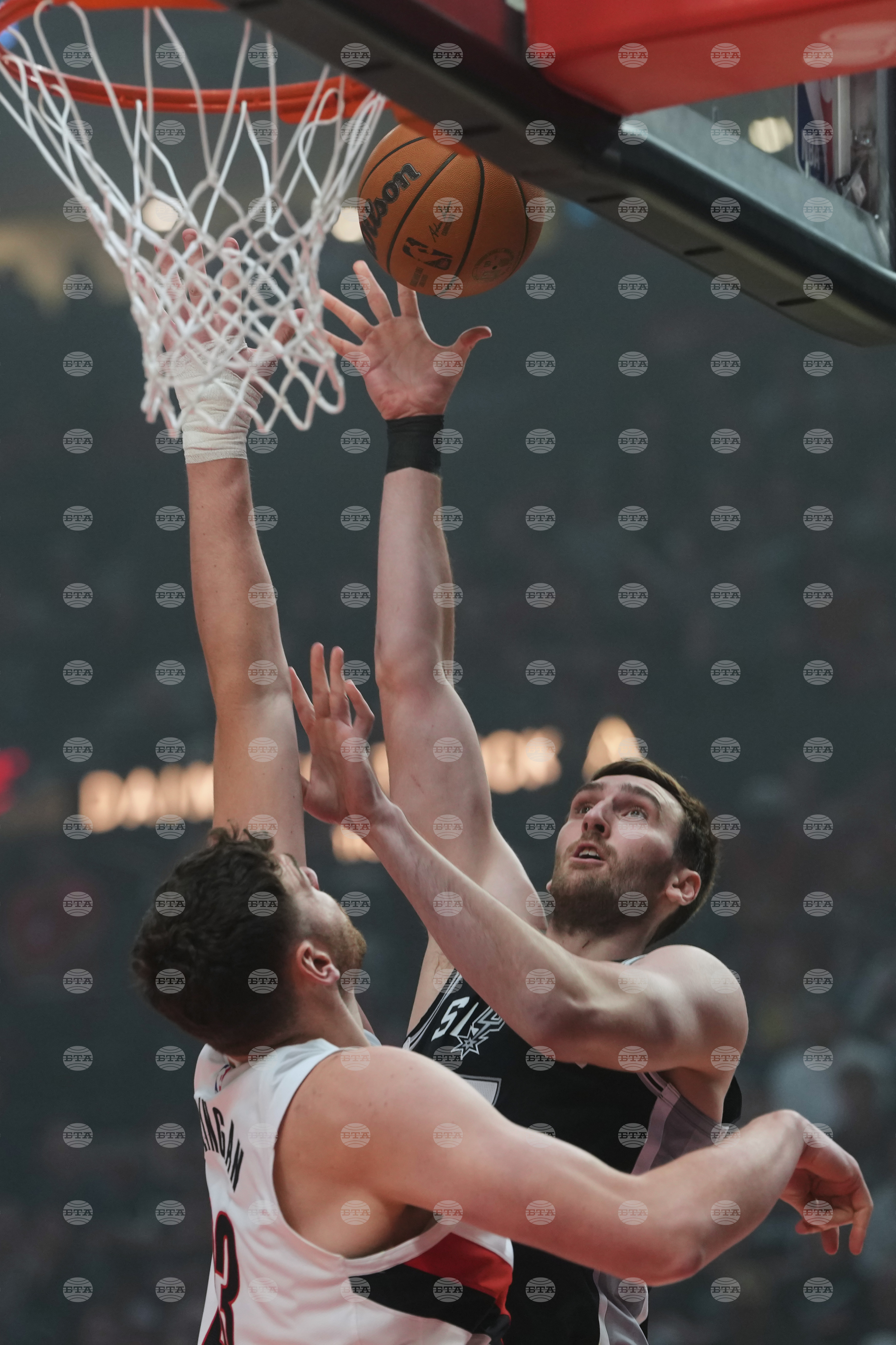 Spurs Trail Blazers Basketball