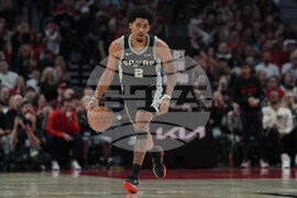 Spurs Trail Blazers Basketball