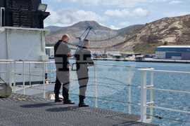 Испания - Антарктида - НИК 421 отплава от испанското пристанище Картахена