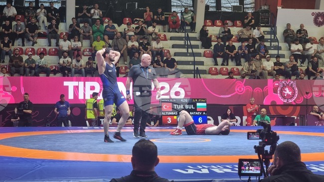 Българският борец Ахмед Батаев се класира на полуфиналите на Европейското първенство в Тирана