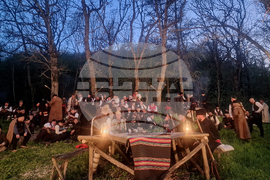 Село Баня - възстановка - 150 години от Априлската епопея