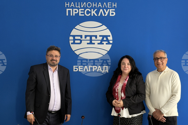 Национален пресклуб на БТА в Белград - Виджай Джоши - Кирил Вълчев - посещение