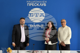 Национален пресклуб на БТА Белград - Виджай Джоши - Кирил Вълчев - посещение
