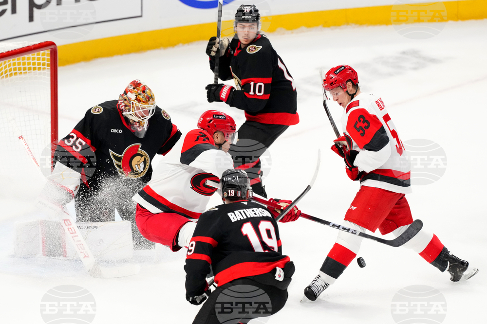Hurricanes Senators Hockey