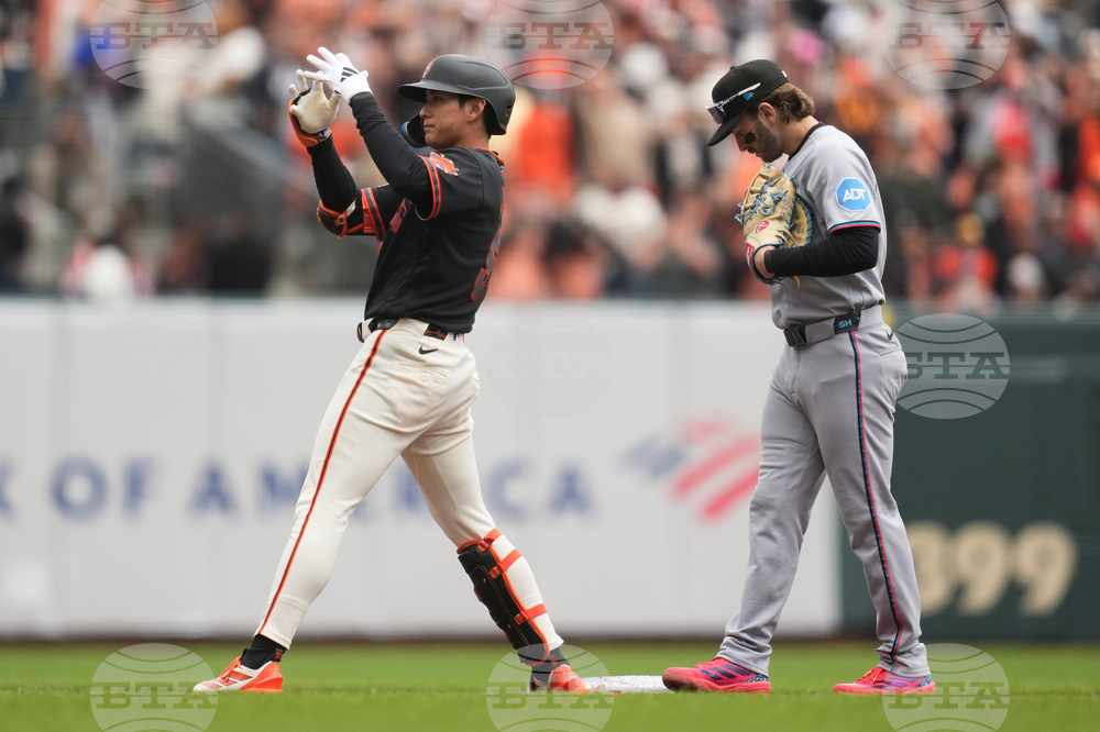 Marlins Giants Baseball