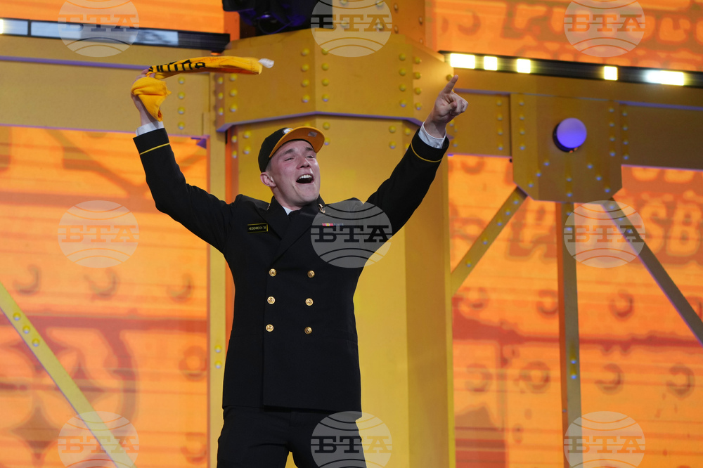 APTOPIX NFL Draft Football