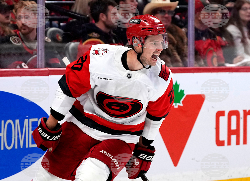 APTOPIX Hurricanes Senators Hockey