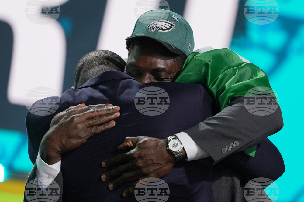 APTOPIX NFL Draft Football