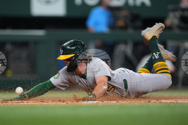 APTOPIX Athletics Rangers Baseball