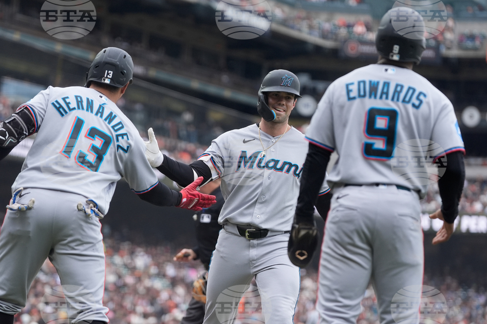 Marlins Giants Baseball