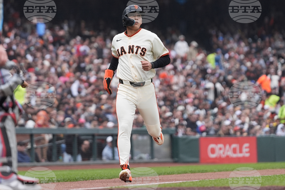 Marlins Giants Baseball