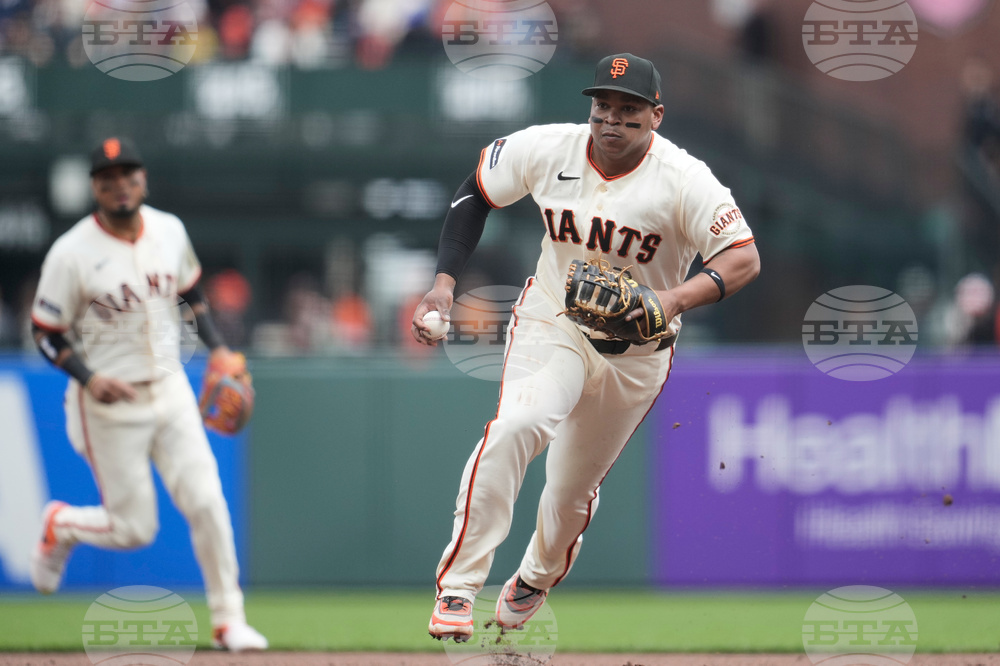 Marlins Giants Baseball