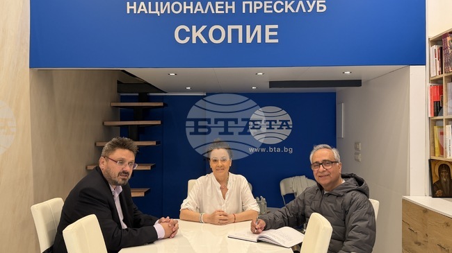 Ръководителят на националната информационна агенция на Индия ПТИ посети Националния пресклуб на БТА в Скопие 