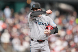 Marlins Giants Baseball