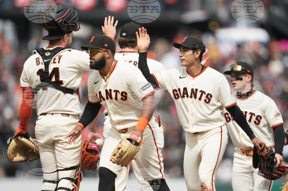 Marlins Giants Baseball