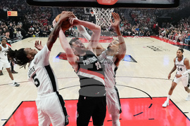Spurs Trail Blazers Basketball