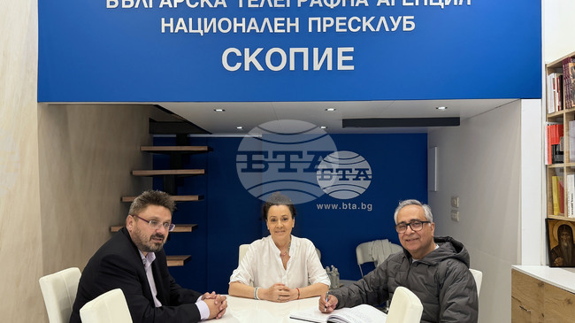 Ръководителят на националната информационна агенция на Индия ПТИ посети Националния пресклуб на БТА в Скопие 