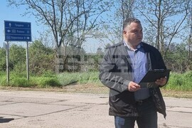 Долни Дъбник - ремонт на път - първа копка
