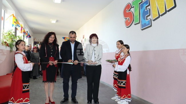 Училището в омуртагското село Беломорци вече разполага с нов STEM център