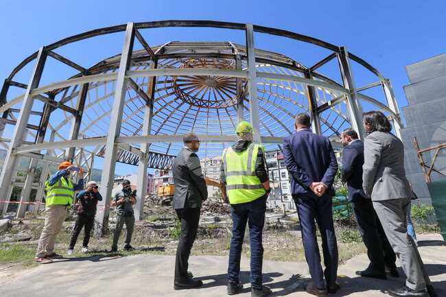 До края на 2027 г. трябва да бъде завършена реконструкцията на изгорялата през 2024 г. Универсална зала в Скопие