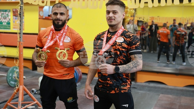 Русе посрещна шесткратния европейски шампион по вдигане на тежести Ангел Русев и сребърния медалист Дениз Данев
