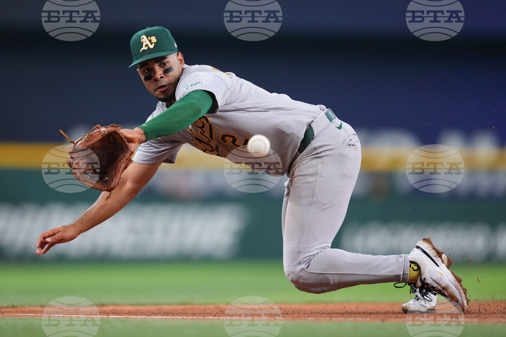 APTOPIX Athletics Rangers Baseball