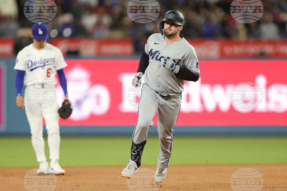 Marlins Dodgers Baseball