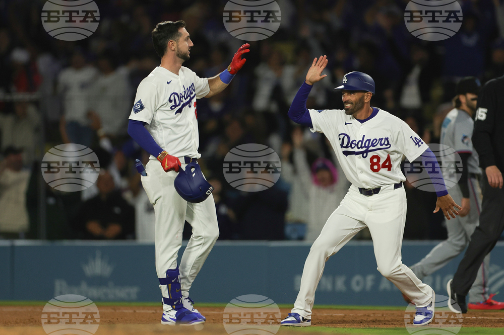 Marlins Dodgers Baseball