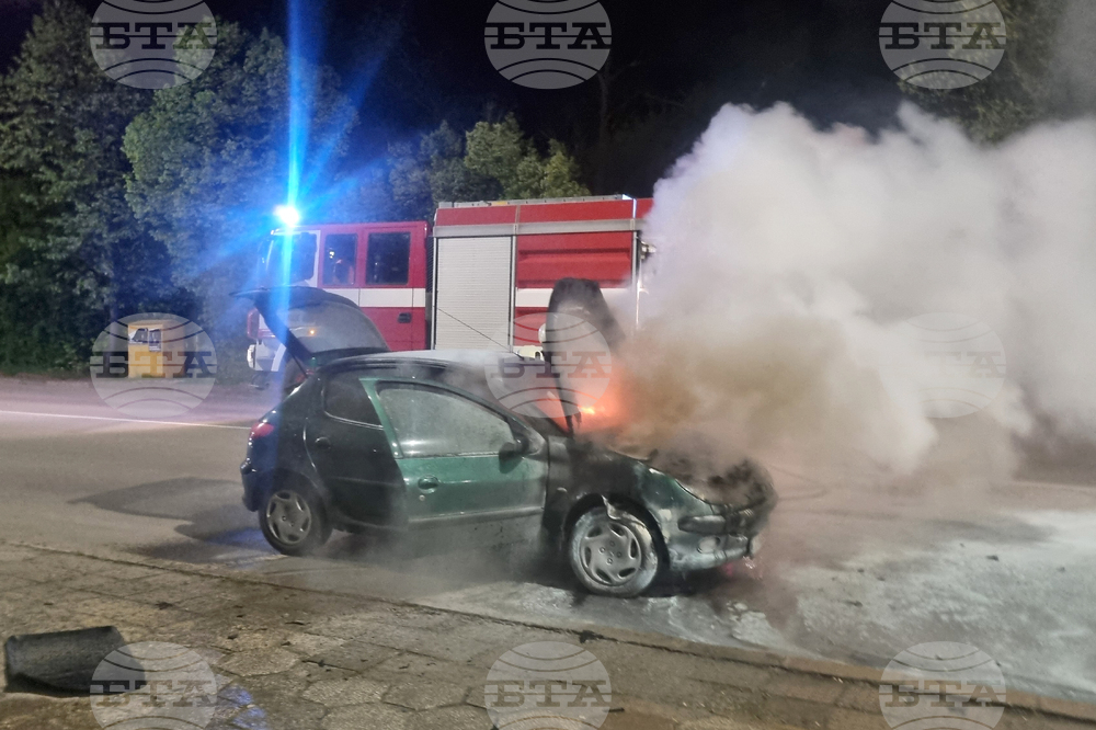Търговище - инцидент - самозапалил се автомобил
