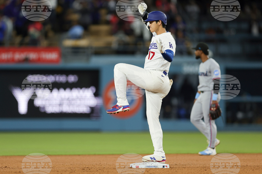 Marlins Dodgers Baseball