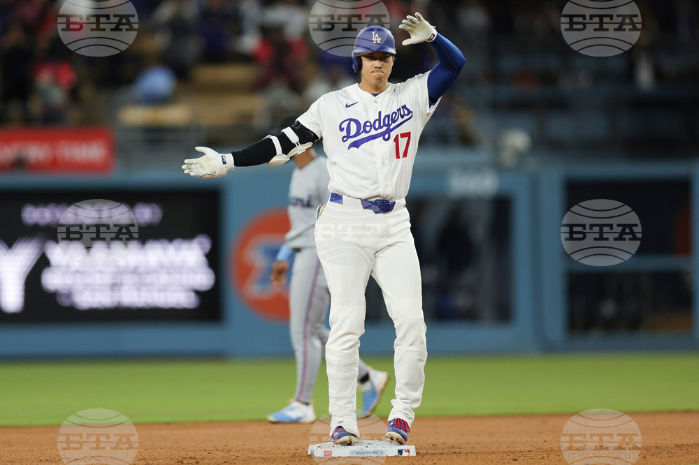 Marlins Dodgers Baseball