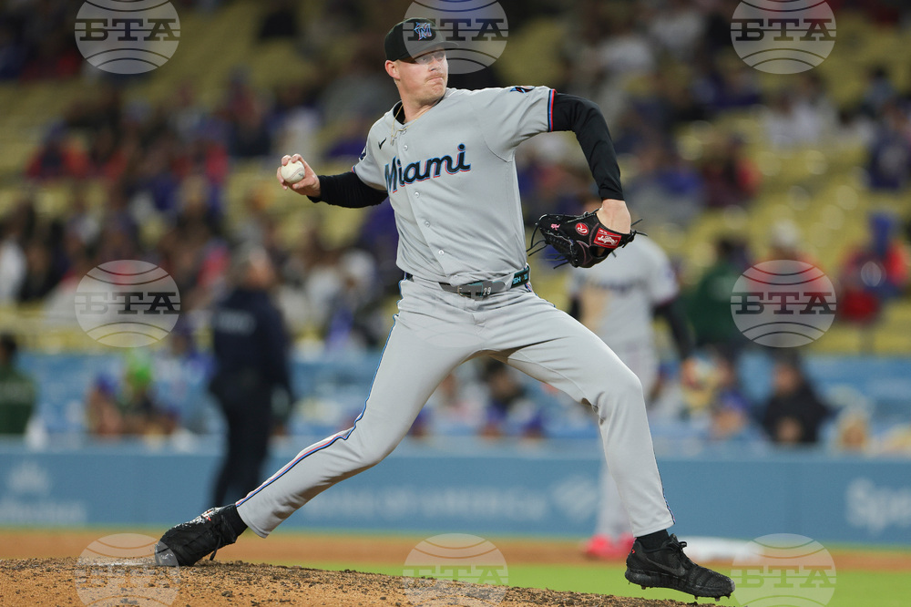 Marlins Dodgers Baseball