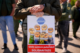 Romania Unions Protest