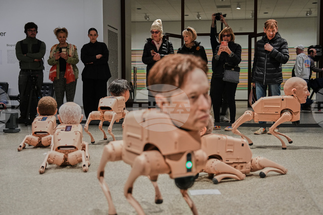APTOPIX Germany Art Robot Dogs