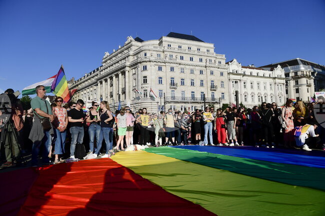 Hungary LGBT Demonstration