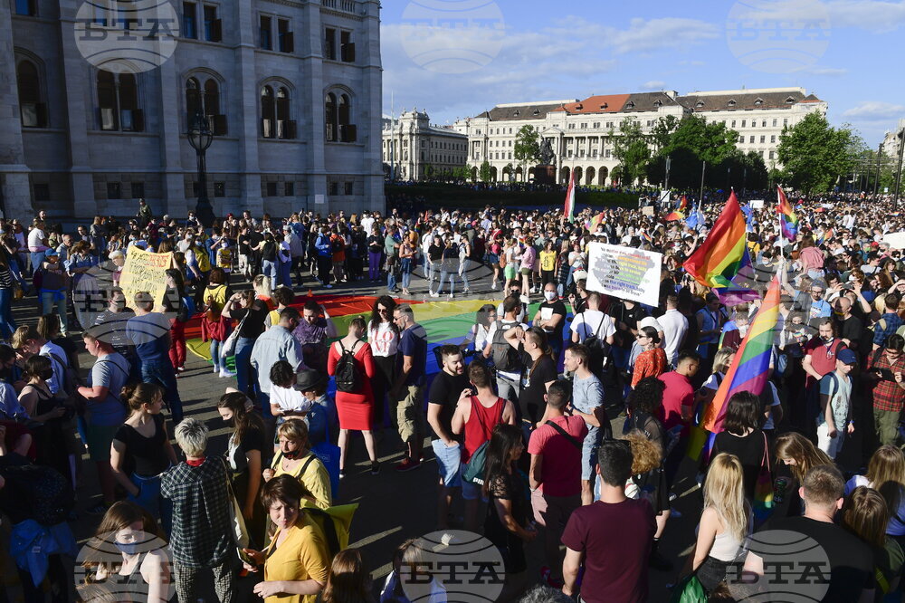 Hungary LGBT Demonstration