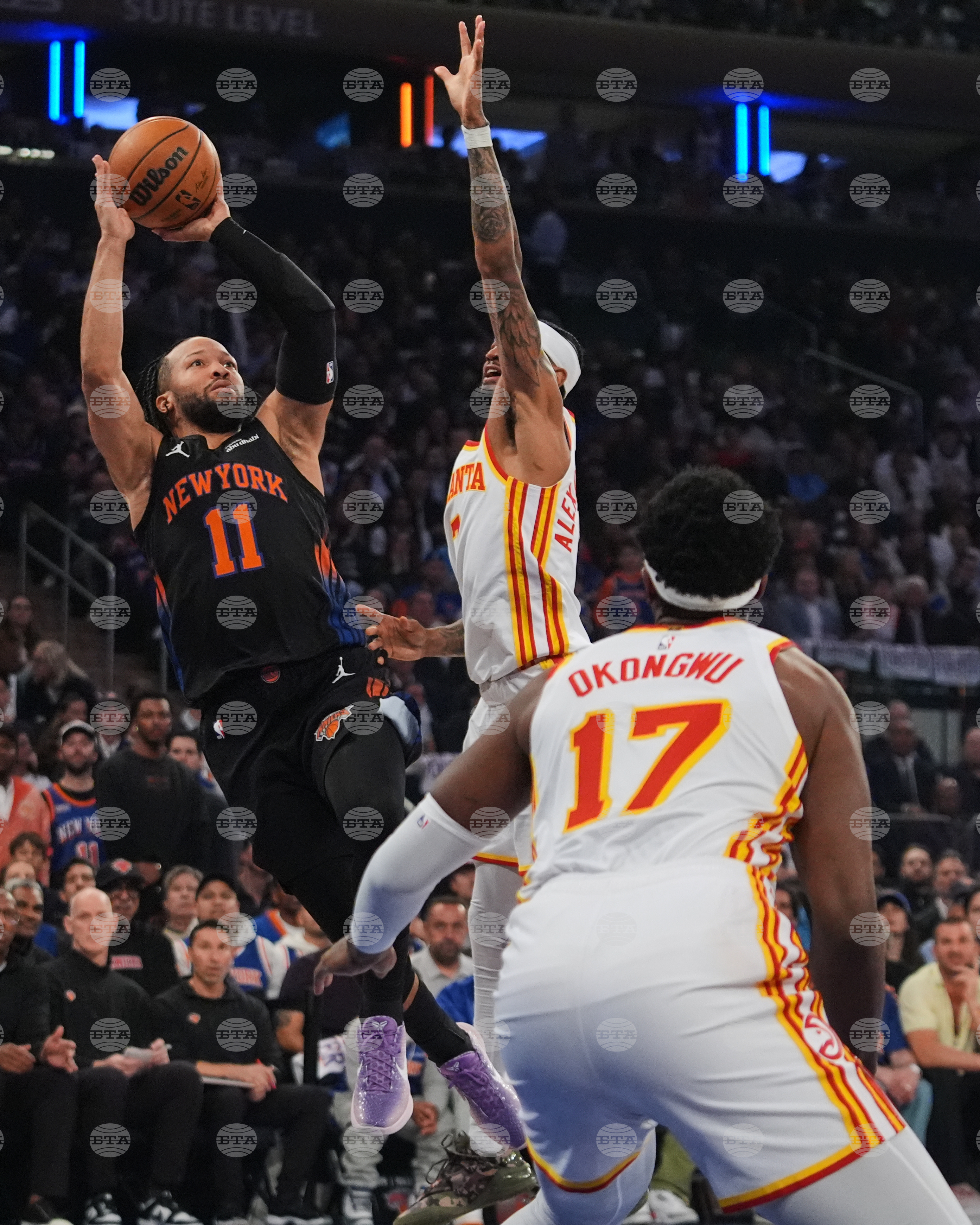 Hawks Knicks Basketball