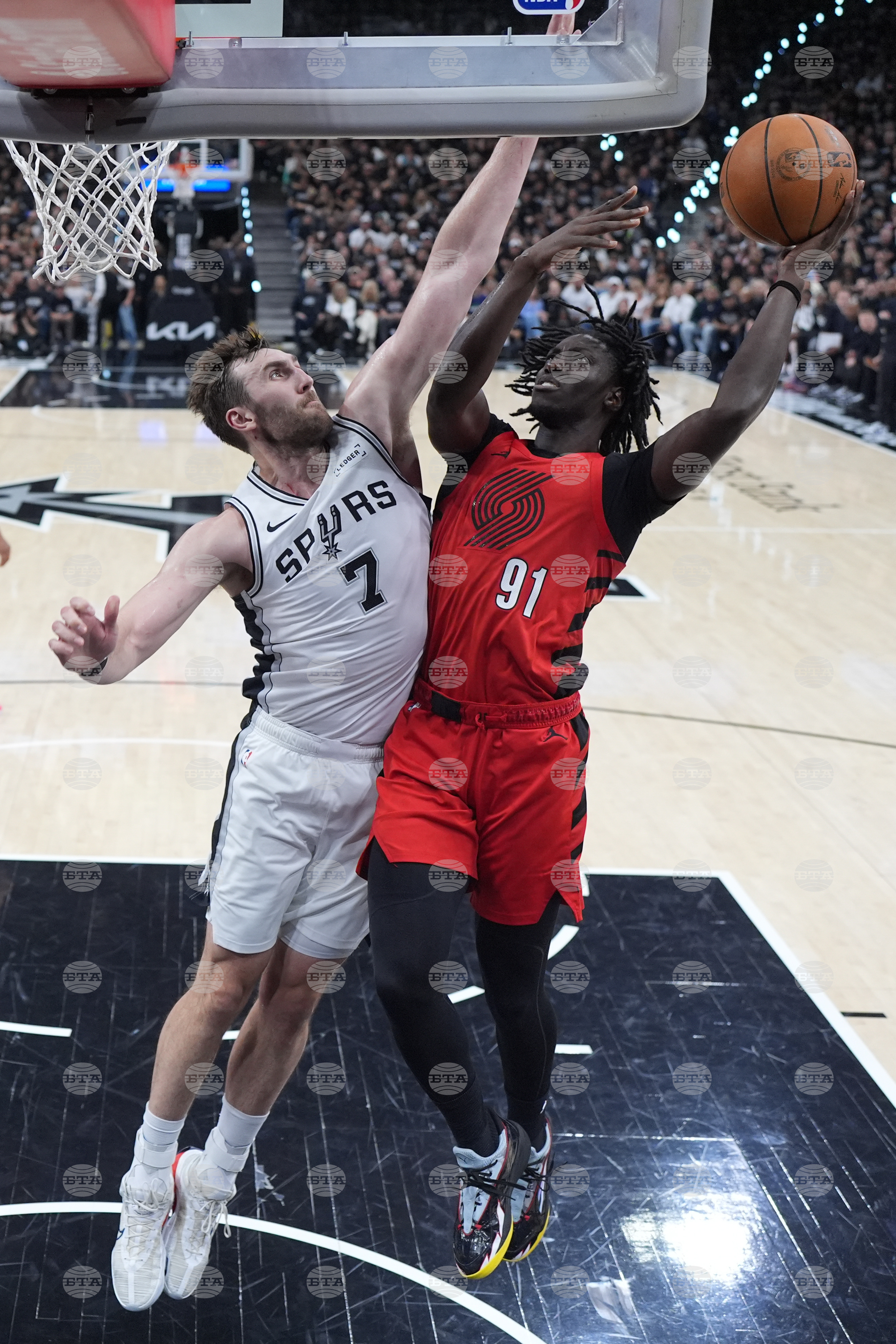 Trail Blazers Spurs Basketball