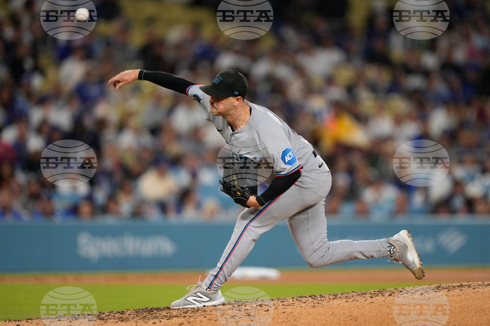 Marlins Dodgers Baseball