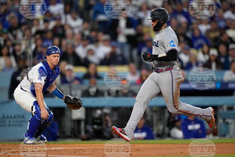 Marlins Dodgers Baseball