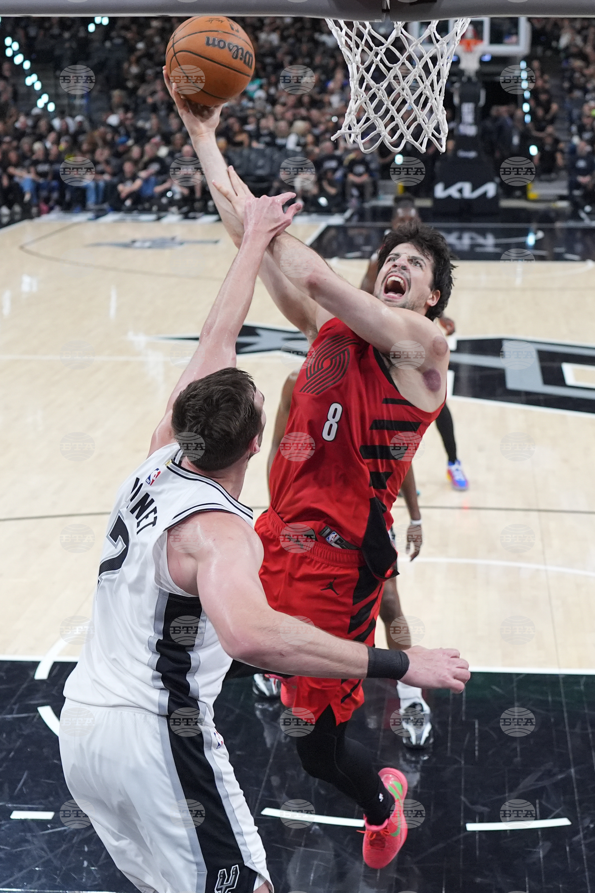 Trail Blazers Spurs Basketball